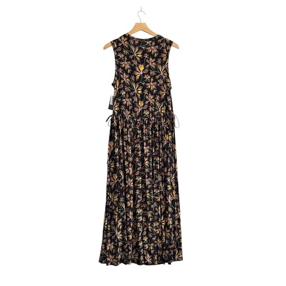 Ulla Johnson Clea Dress Maple Floral Jersey Midi S NWT $550 - Picture 4 of 16